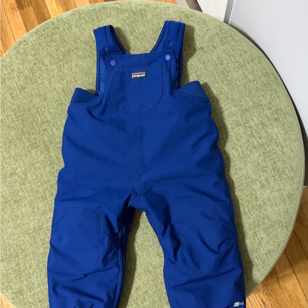 Patagonia Kids Blue Snow Bibs